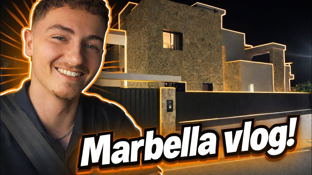 MARBELLA VLOG: Lambos, villas, and moggin!