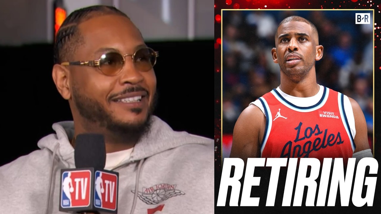 Carmelo Anthony reacts to Chris Paul retiring after waived by Raptors