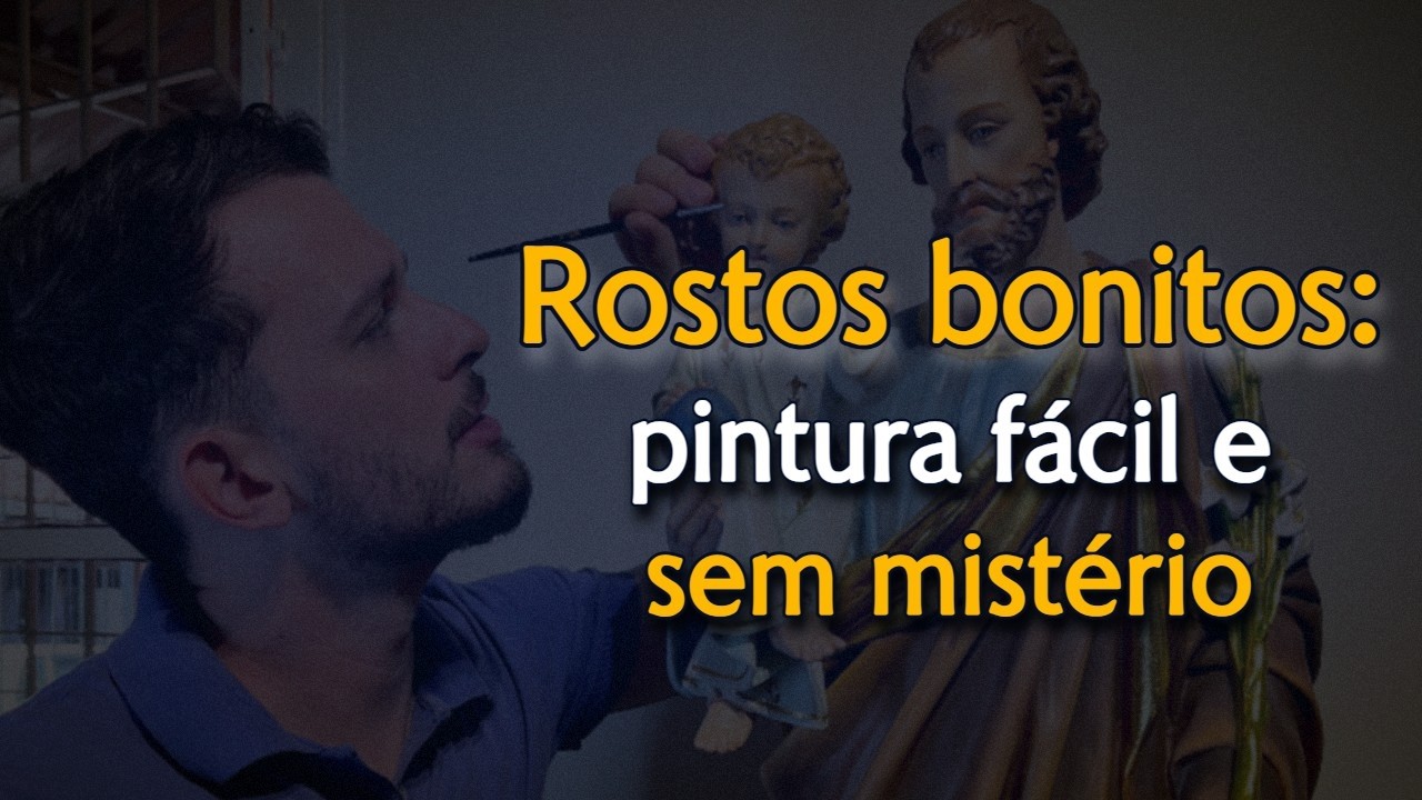 PINTURA DO ROSTO DE SÃO JOSÉ - Como eu faço em minhas imagens