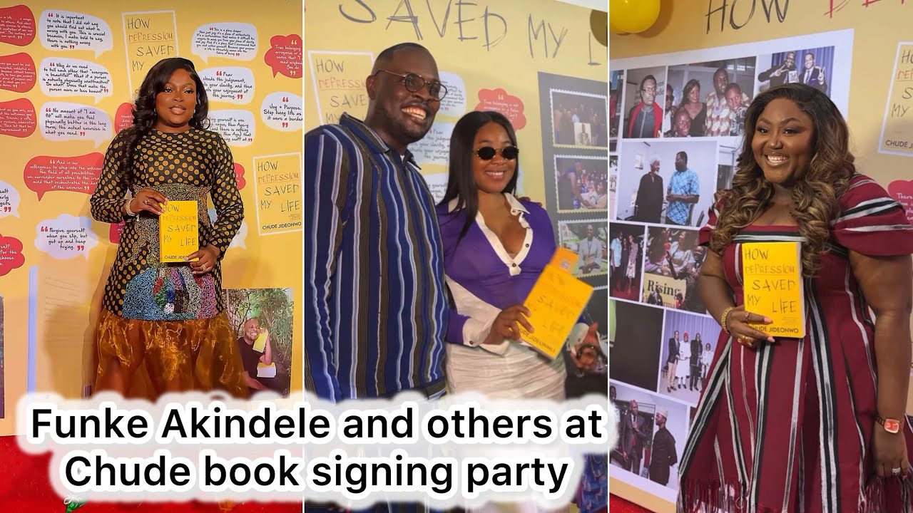 FUNKE AKINDELE, MERCY EKE, ERICA NLEWEDIM & OTHERS AT CHUDE BOOK SIGNING PARTY IN LAGOS NIG #viral
