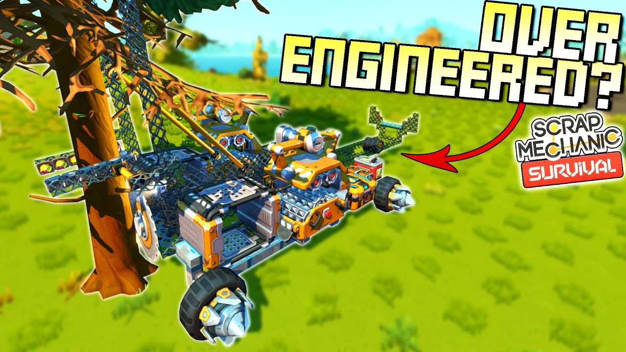 I May Have Over-Engineered My Tree Logger... Worth It?  - Scrap Mechanic Survival Mode [SMS 36]