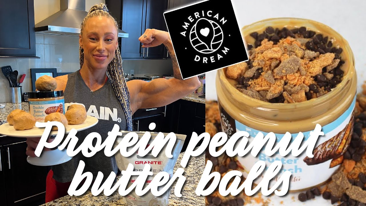 Double Crunch Peanut Butter Protein Balls 👩🏼‍🍳 | No Bake