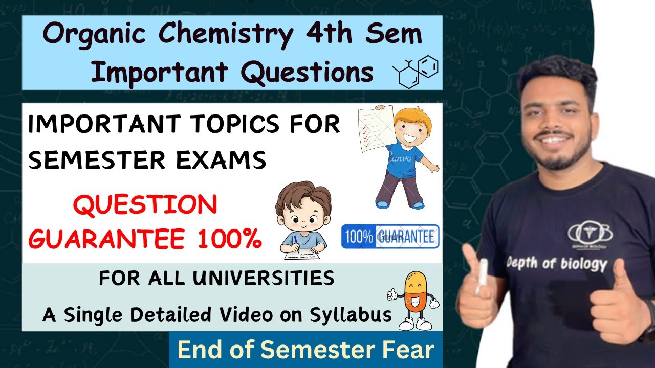pharmaceutical organic chemistry 4th sem b pharmacy important questions || organic chemistry 4th sem