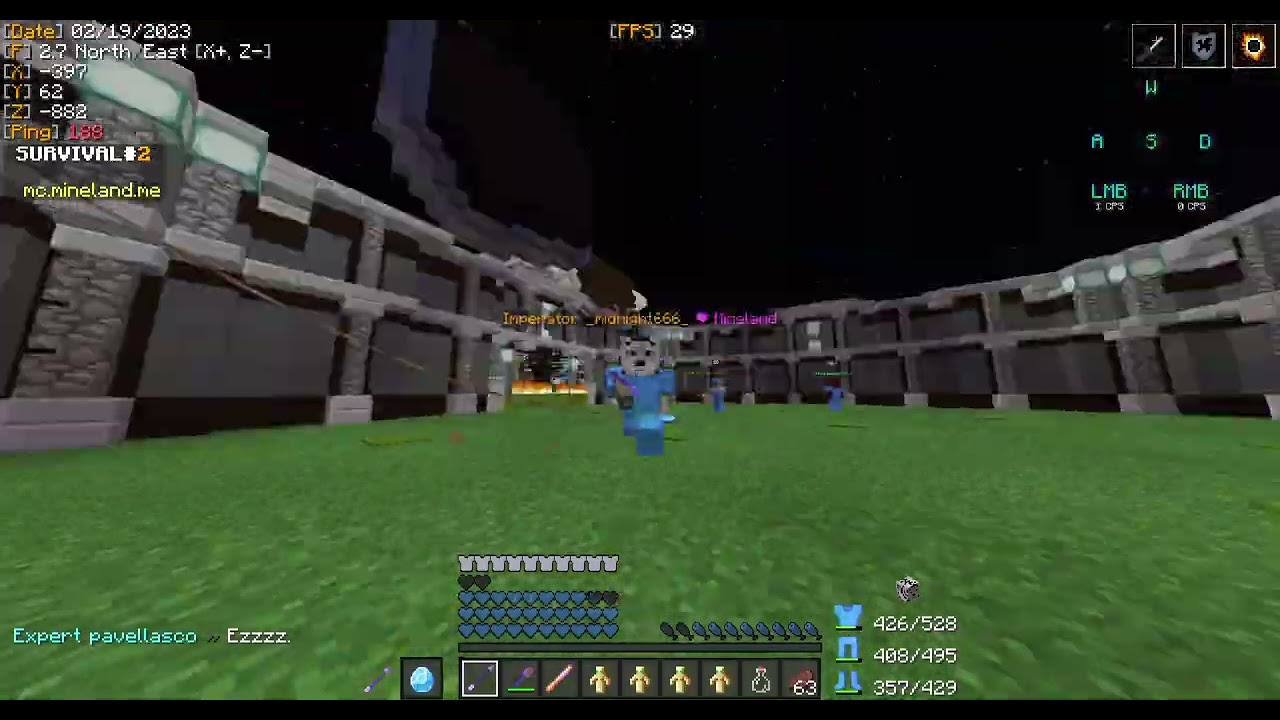 Player xyclone38, Hacking In Survival 2 Mineland - Part 2