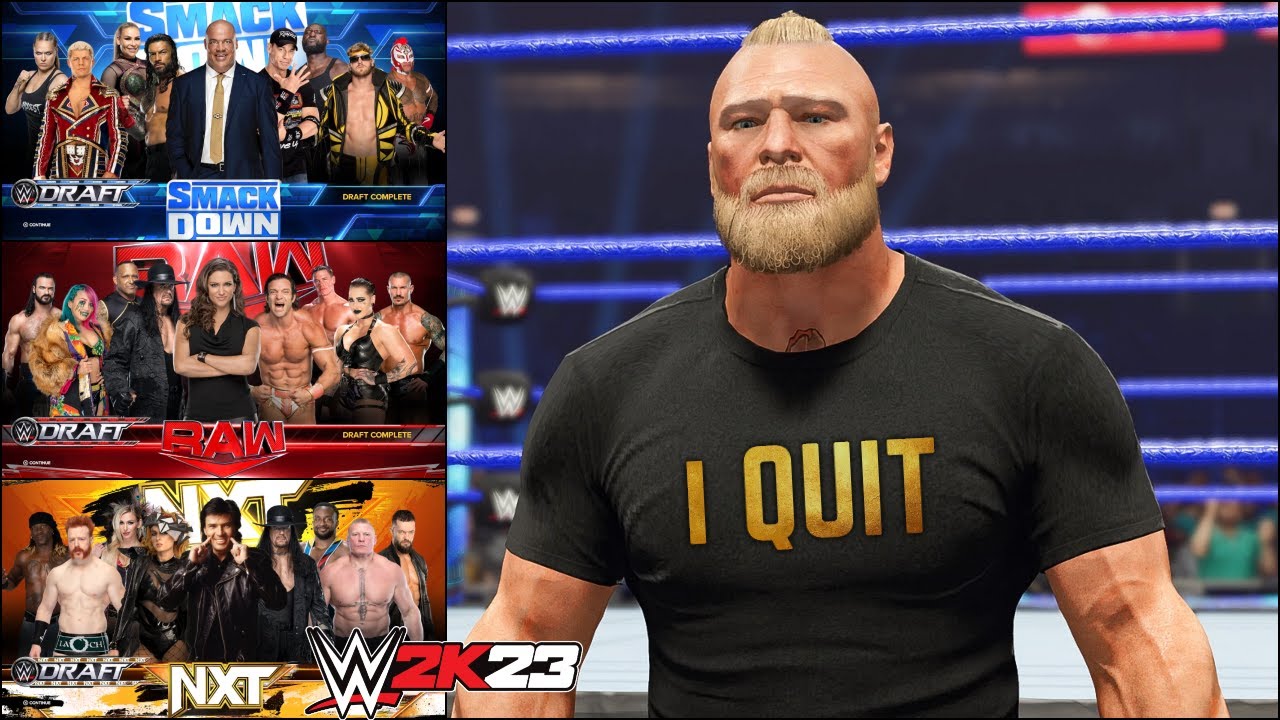 WWE 2K23 My GM Mode - WWE 2K23 Brock Lesnar Quits My Show #16