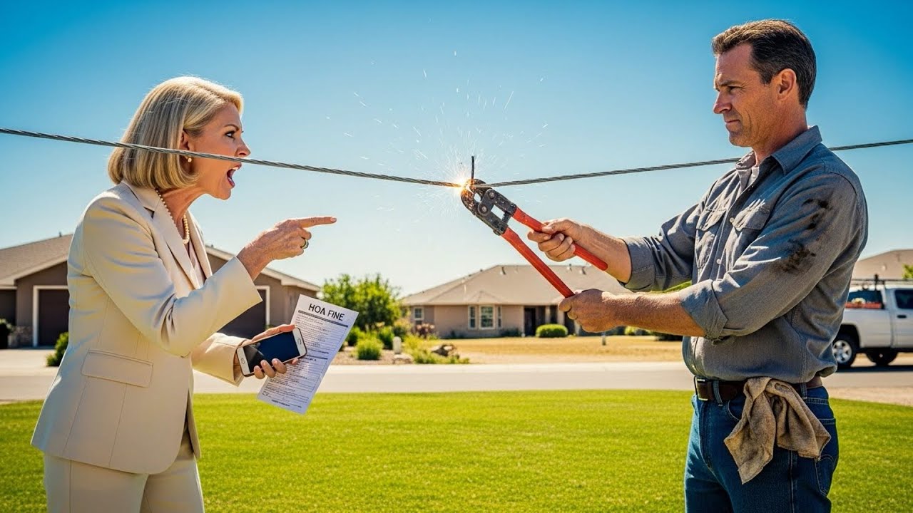 HOA Fined Me For My Fuel Storage, So I Cut Off The Power Lines That Cross My Property To Houses