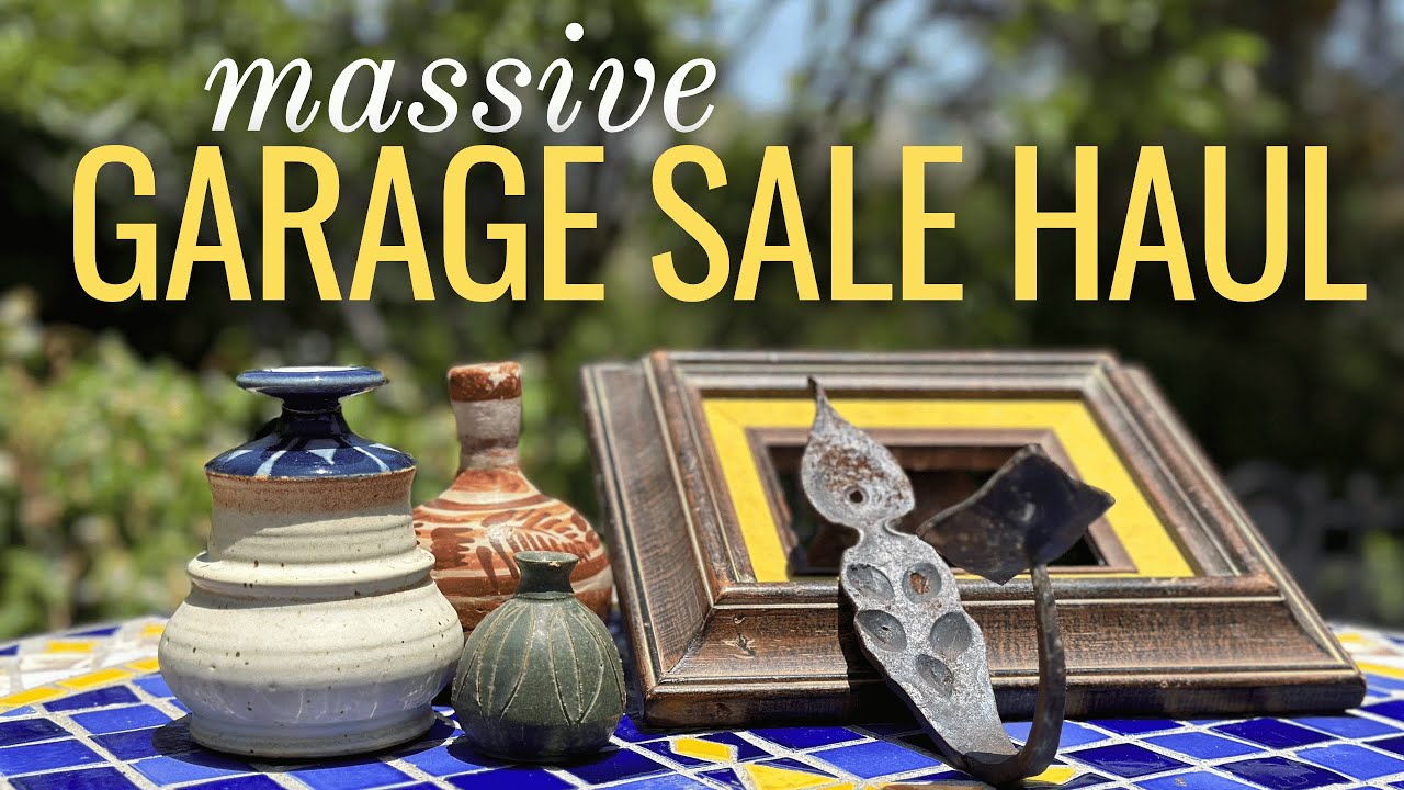 I went to 15 garage sales to find affordable vintage home decor!