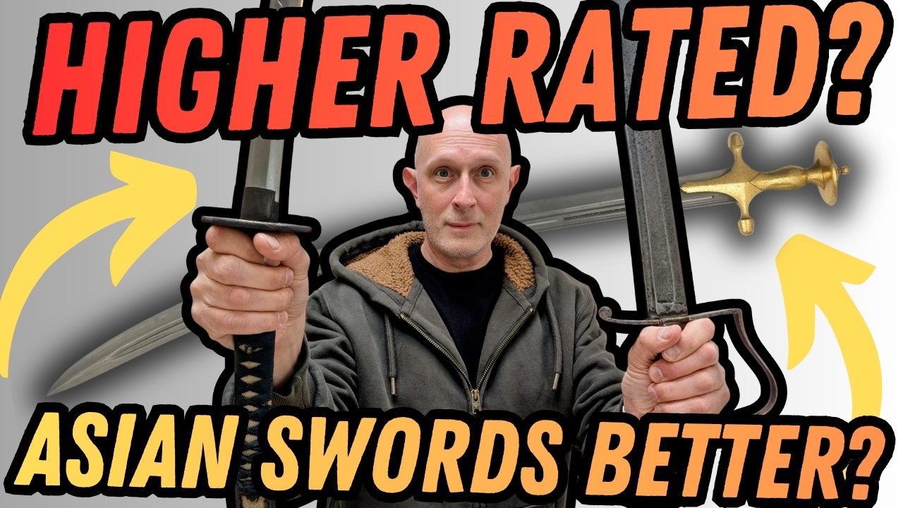 Why did Europeans think ASIAN SWORDS WERE BETTER?