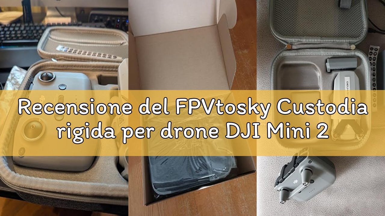 Recensione del FPVtosky Custodia rigida per drone DJI Mini 2 SE/Mini 4K, custodia compatta con 2 joy