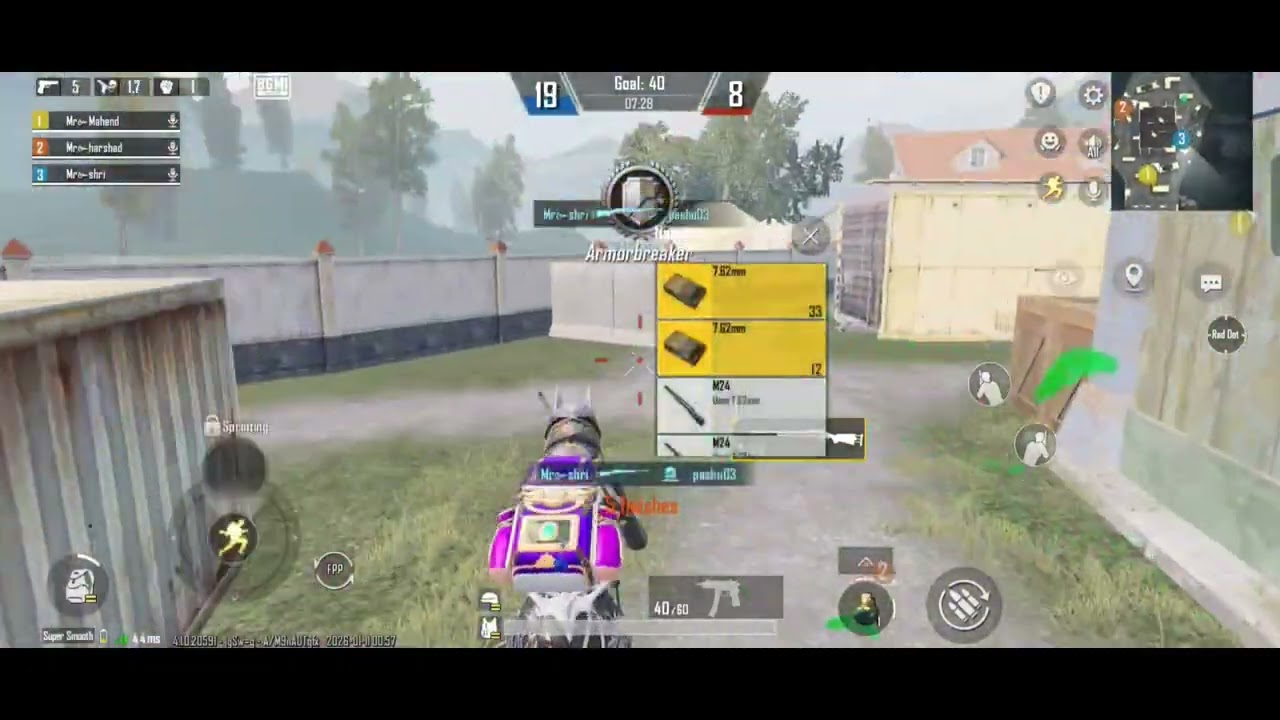 Girl gamer challenge my timmet m24 4 vs 3 in bgmi 