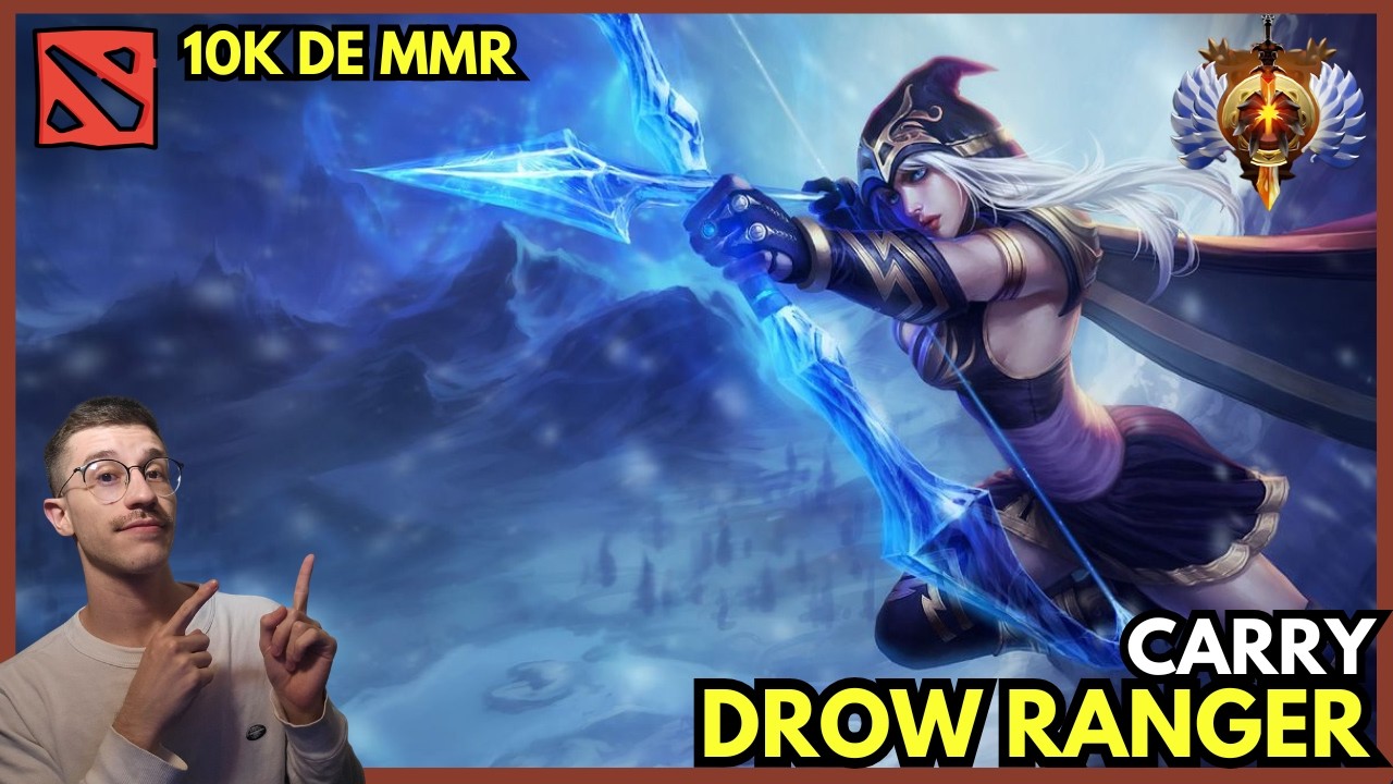 ESTRALANDO DE DrowRanger no Patch 7.40C.. 10k de MMR... #dota2 #dota2brasil