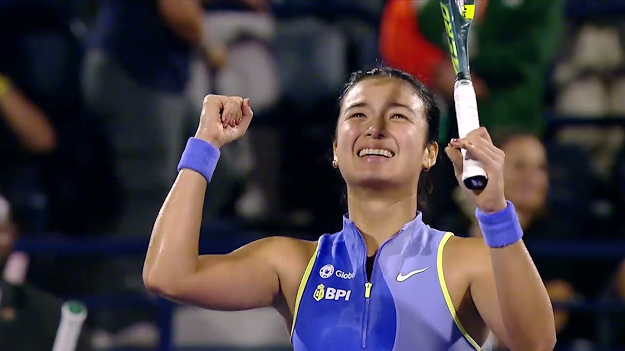 Alex Eala - Match Point & Reaction - R2 - 2026 Dubai Duty Free Tennis Championships