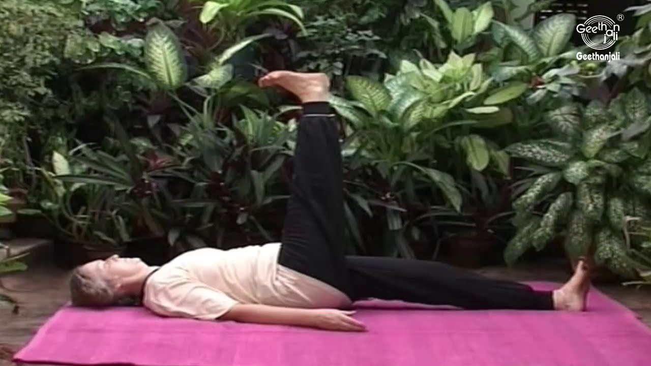 Yoga Exercise To Improve Blood Circulation - Eka Pada Uttanpadasana (Raised Leg Pose)