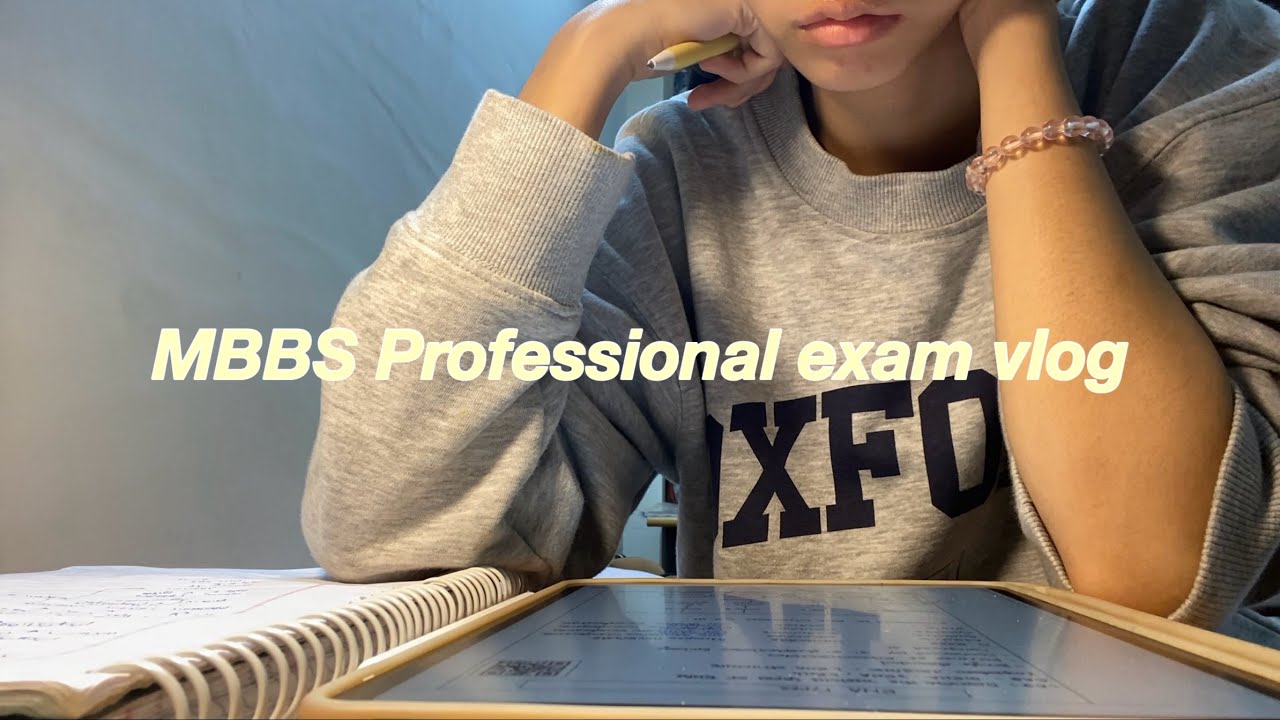 MBBS First year professional exam vlog  | study vlog