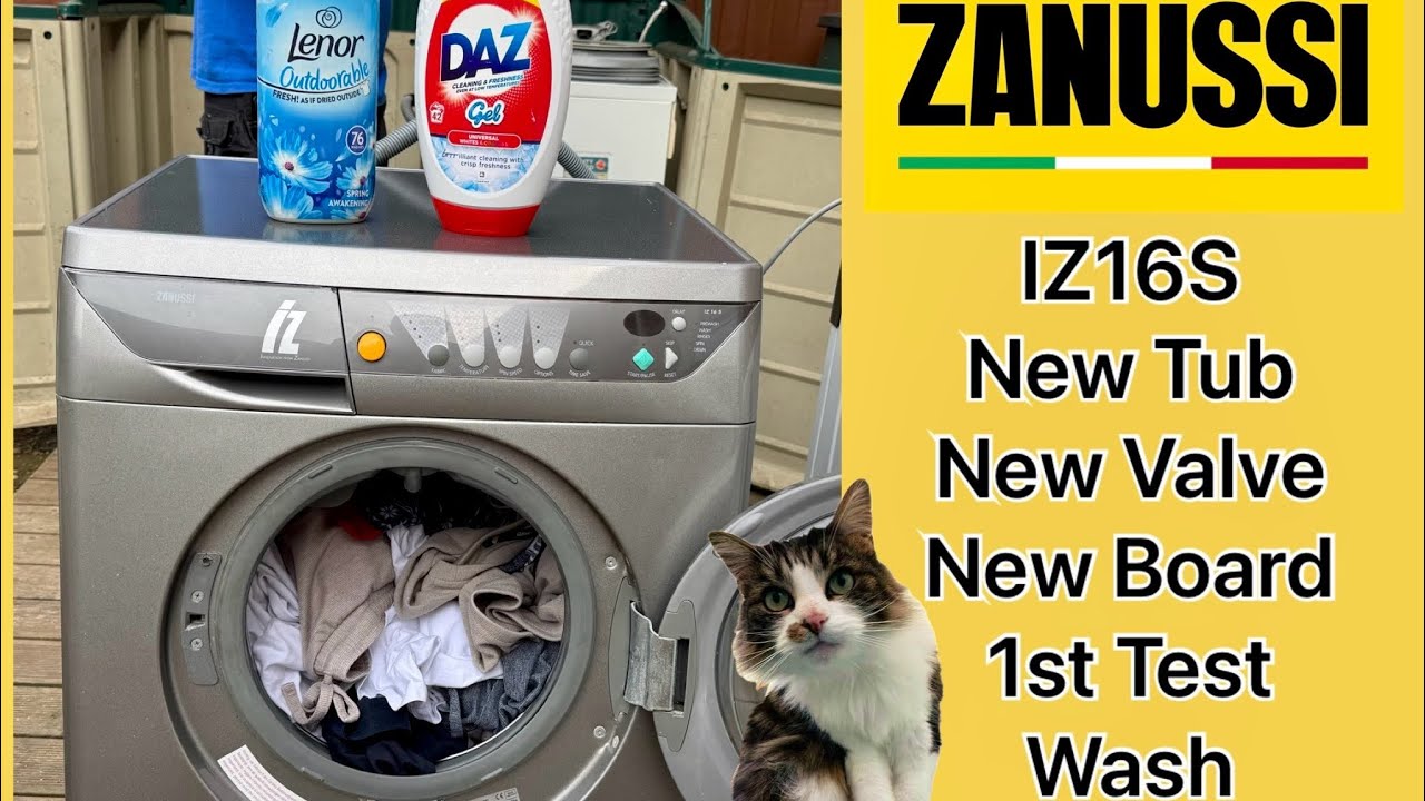 Zanussi IZ16S New Tub, New Valve, New Board 1st Test Wash ​⁠@TheLaundryCentre