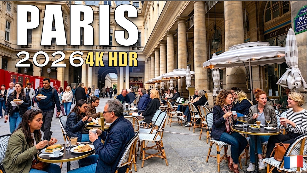 Paris Walking Tour 2026_ Palais Royal, Louvre & Avenue des Champs-&Eacute;lys&eacute;es | 4K HDR