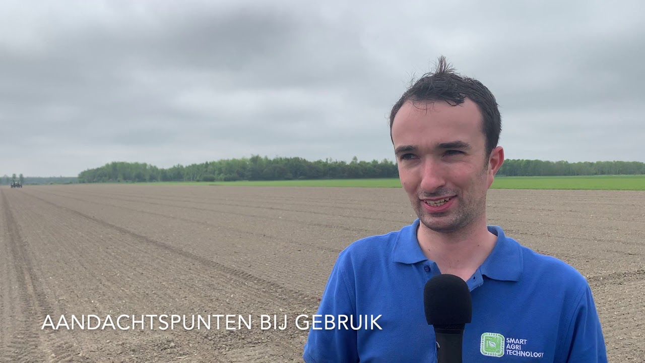 Pompoen zaaien met een precisiezaaier