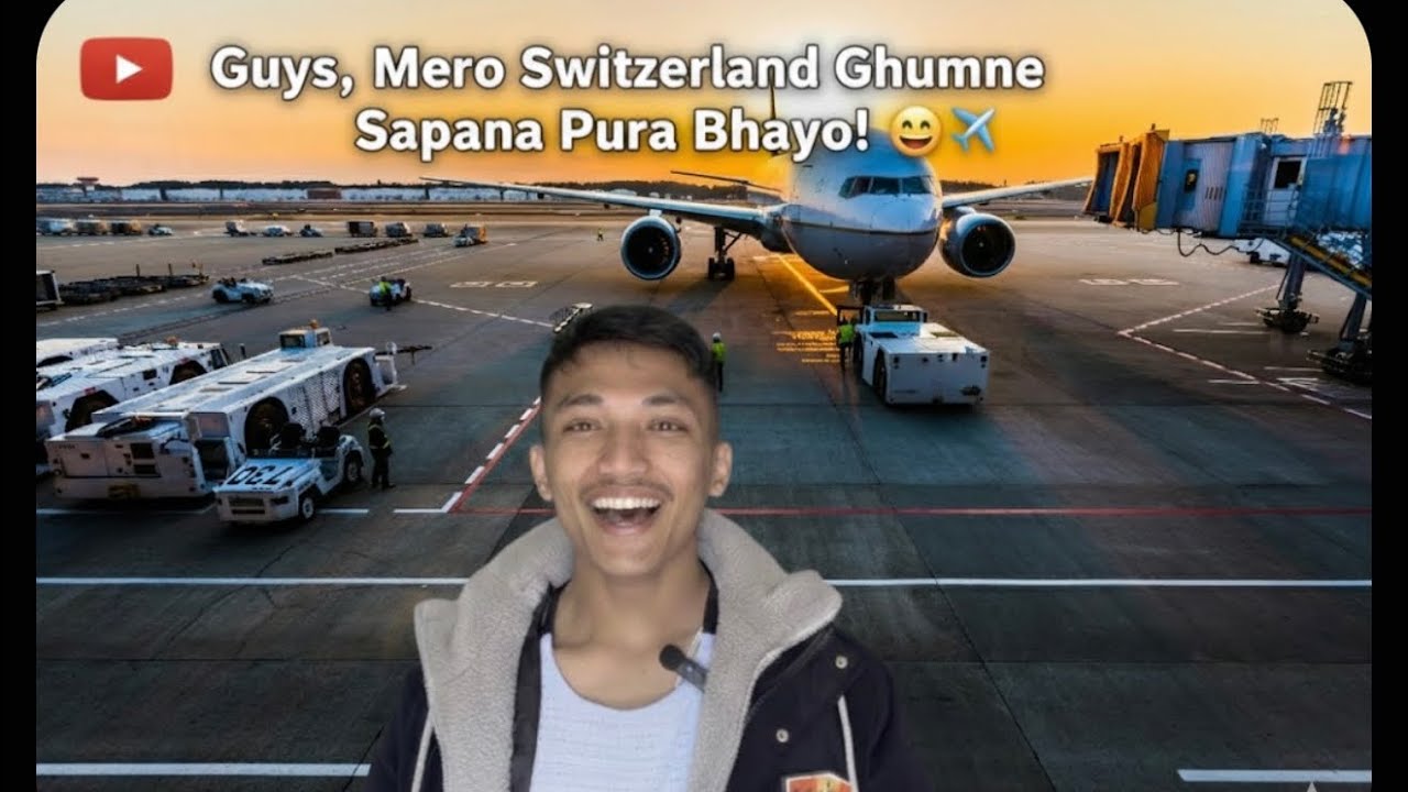 Finally Switzerland Jana Lagyeko Hai Guys 😍❄️#youtubeshorts#switzerland#comedy#viral#love#youtube