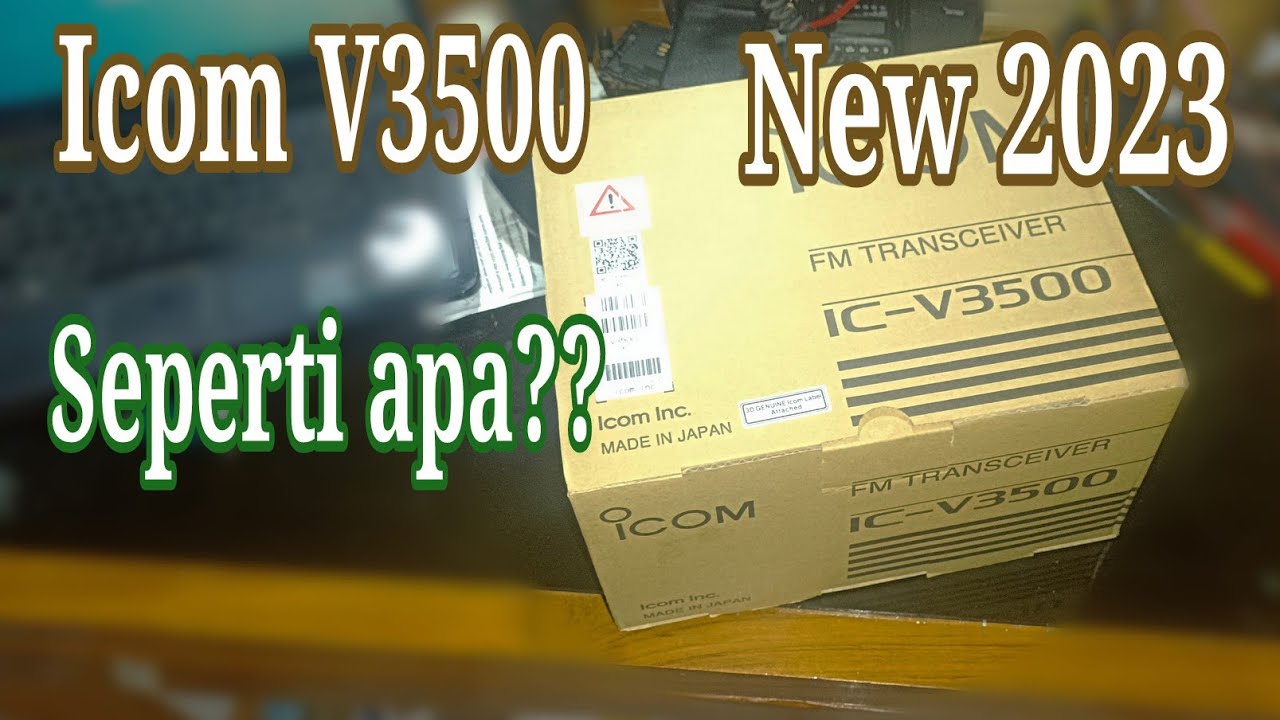 Распаковка трансивера Icom V3500 VHF НОВЫЙ 2023 | Меню, Физика, Питание, TX RX dll