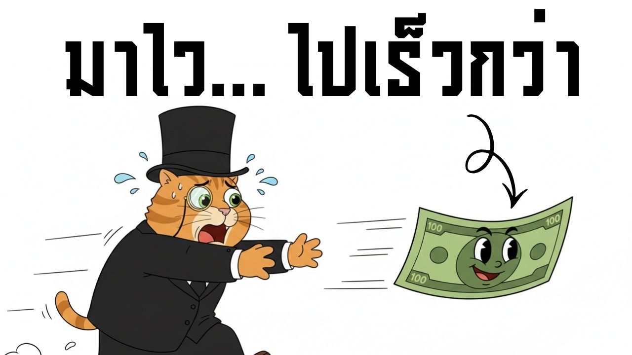 ทำไมเงินที่ได้มาง่าย… ถึงหายไวราวกับโดนปล้น? (รู้ตัวอีกทีเงินหมดแล้ว!)