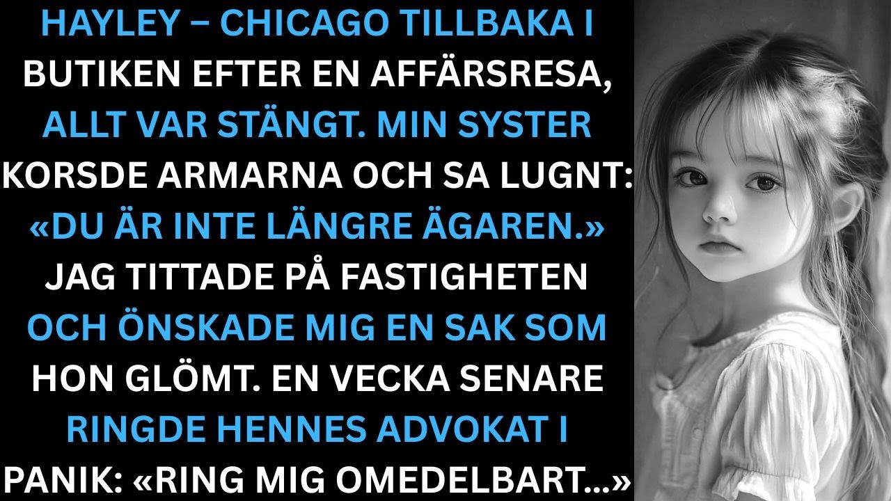 Min syster sa lugnt: "Du är inte ägaren längre," låste dörren – men en vecka senare…