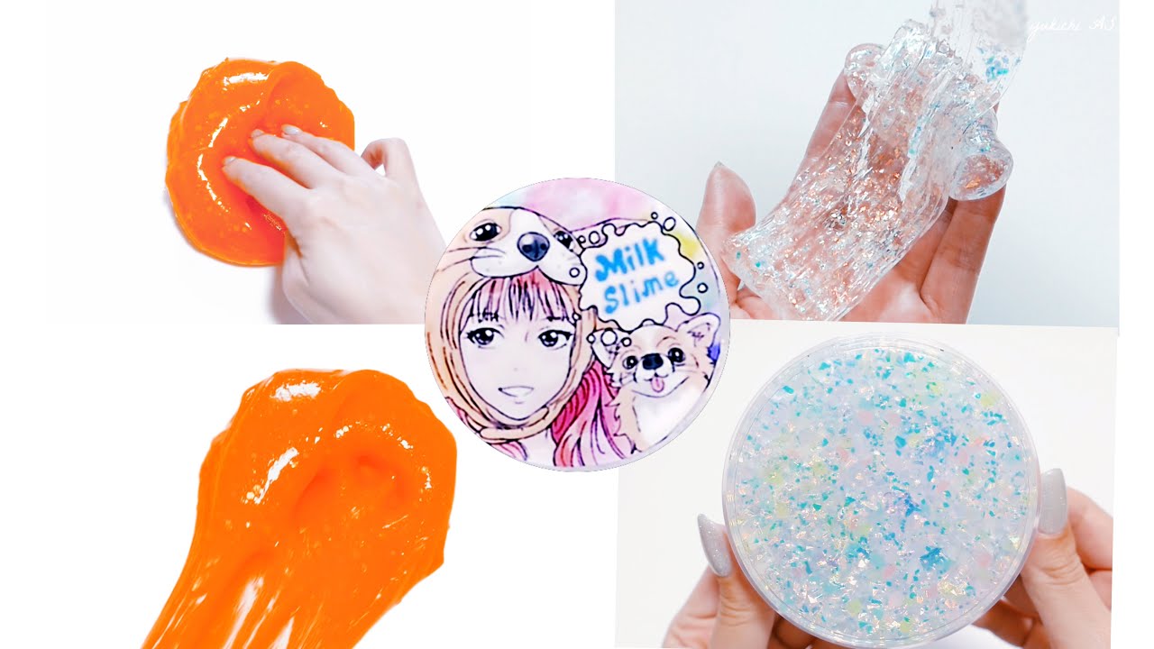 【MILK SLIME】新感触😳飴細工きんもくせい🍭 ＆美しすぎるスライム💓スライムレビュー💕【ASMR】