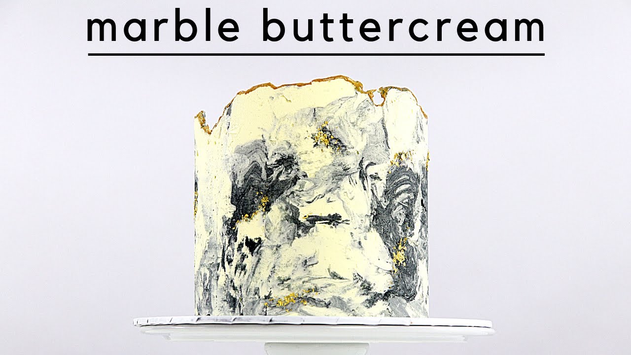 MARBLED BUTTERCREAM TECHNIQUE │ MARBLE BUTTERCREAM CAKE │ CAKE DECORATING TRENDS │ CAKES BY MK