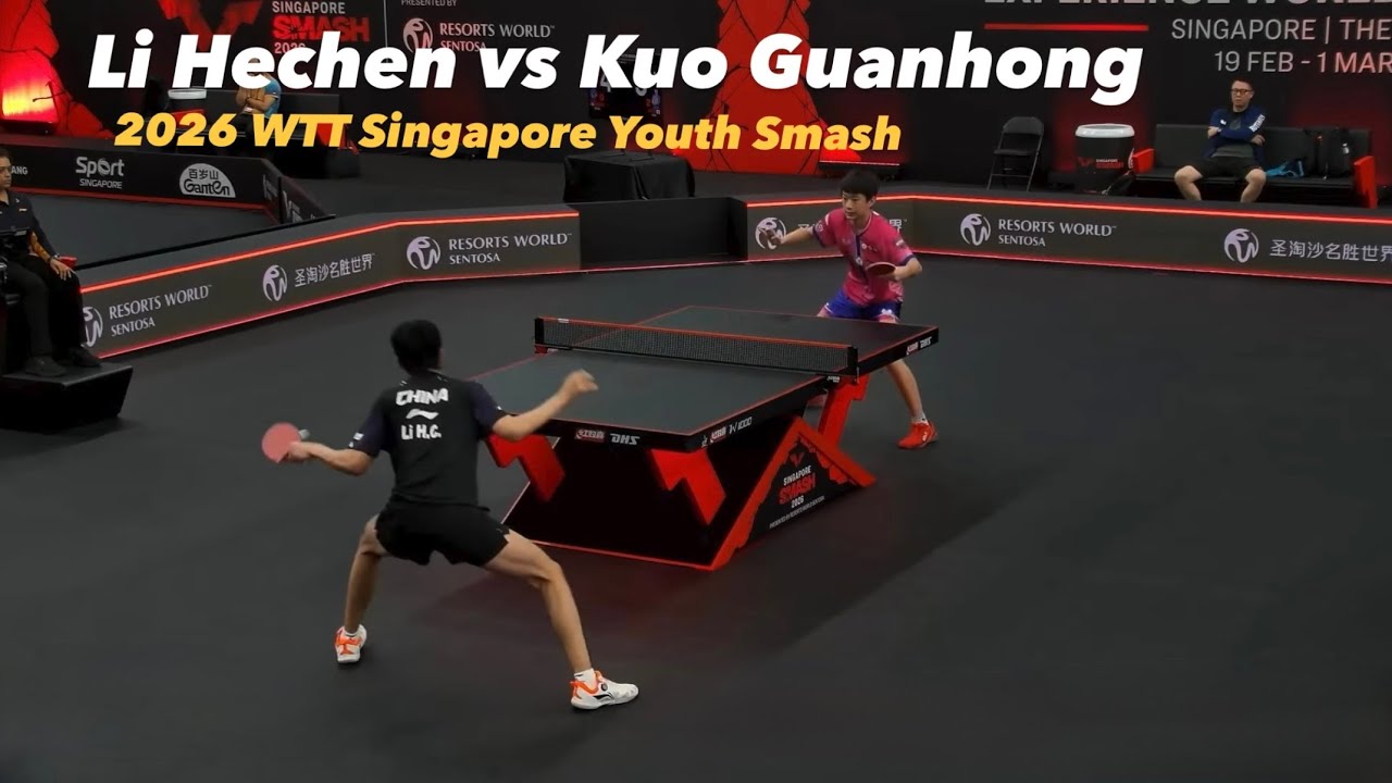Kuo Guanhong 郭冠宏 vs Li Hechen 李和宸 | 2026 WTT Singapore Youth Smash (U19-QF) Highlights 