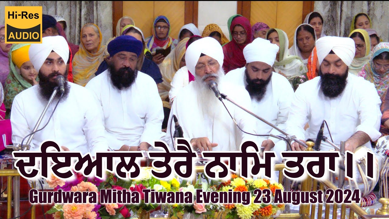 DAYAL TERAI NAAM TARAA | Gurdwara Mitha Tiwana 23/8/2024 | Bhai Harjinder Singh Ji Srinagar Wale
