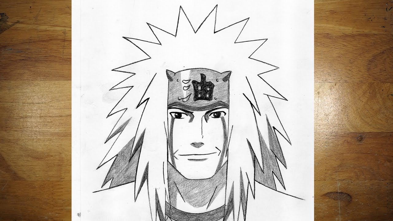 How To Draw Jiraya Sensei | Step By Step Tutorial | Naruto