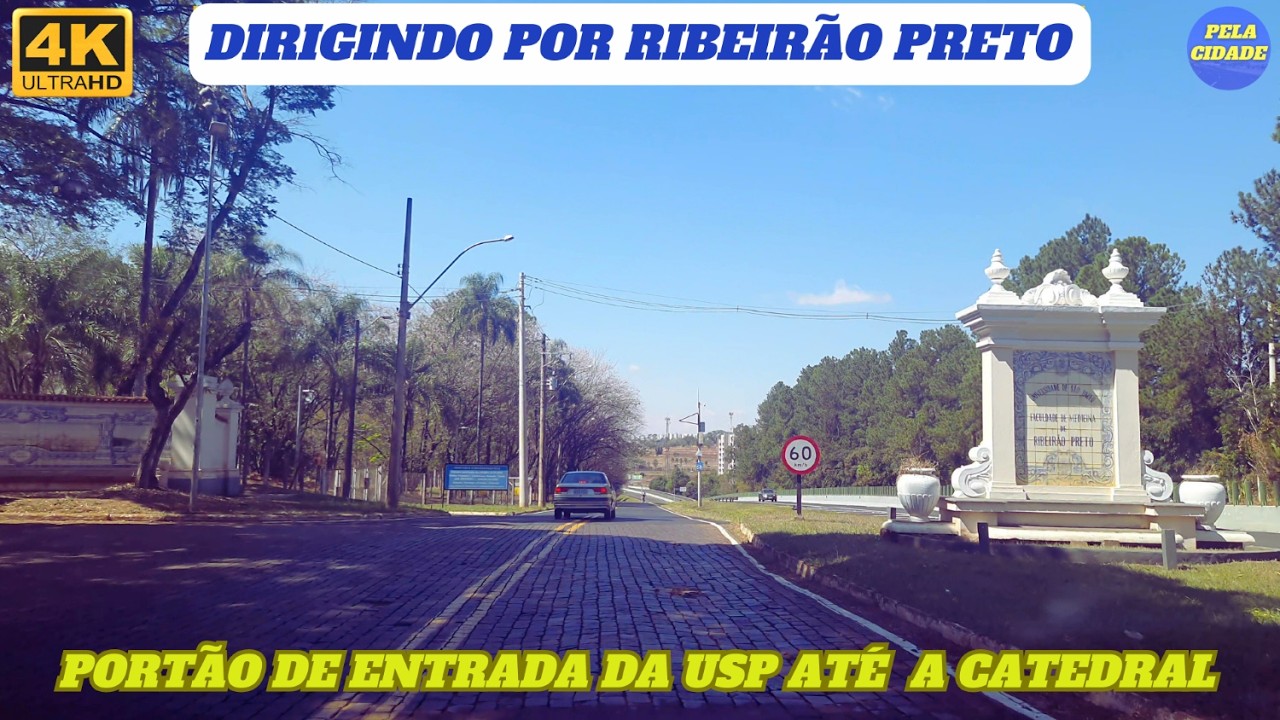 Ribeirão  Preto - SP -Dirigindo do portão da USP, da av. Bandeirantes até a Catedral - 09/8/25 -【4K】