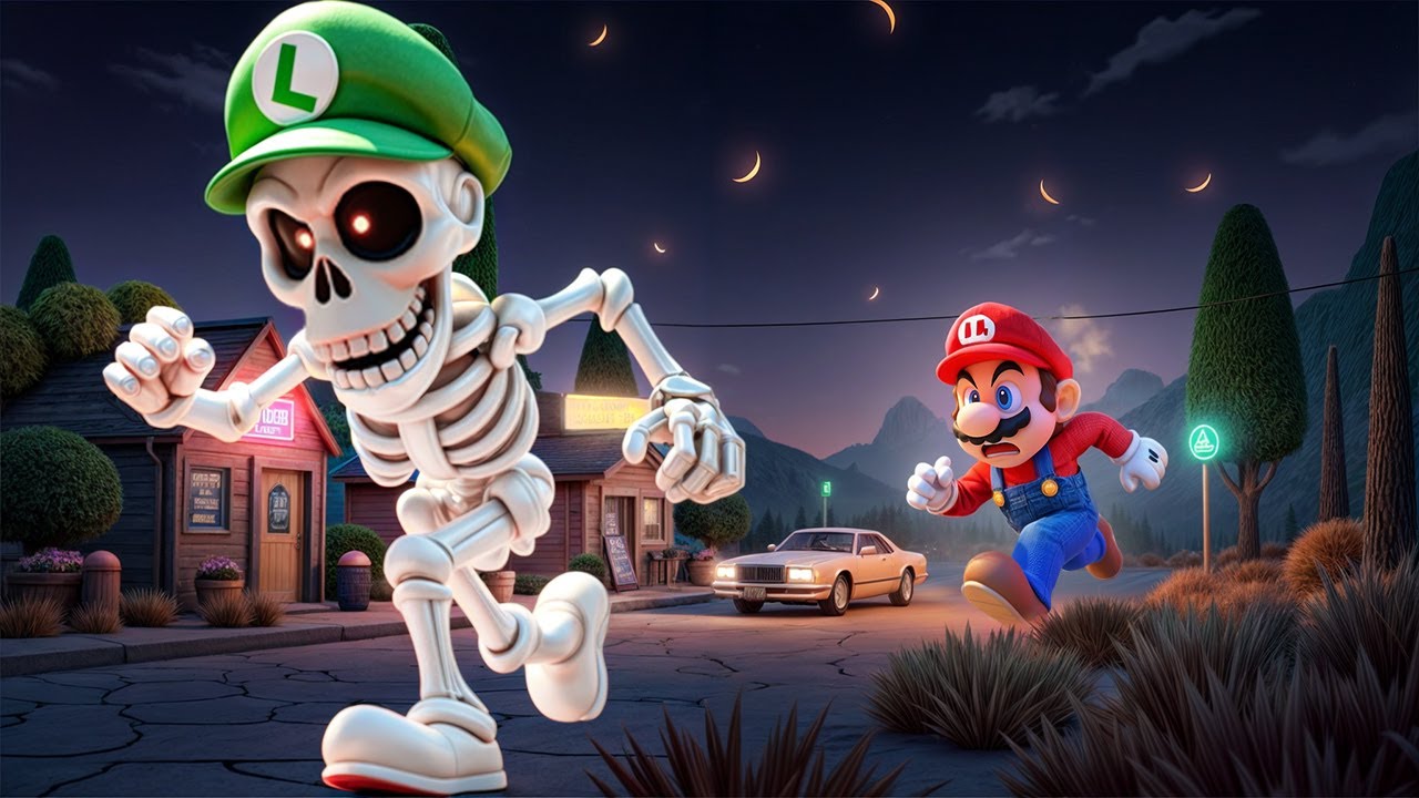 Luigi’s Skeleton Curse: A Monster’s Attack! What Will Mario Do?
