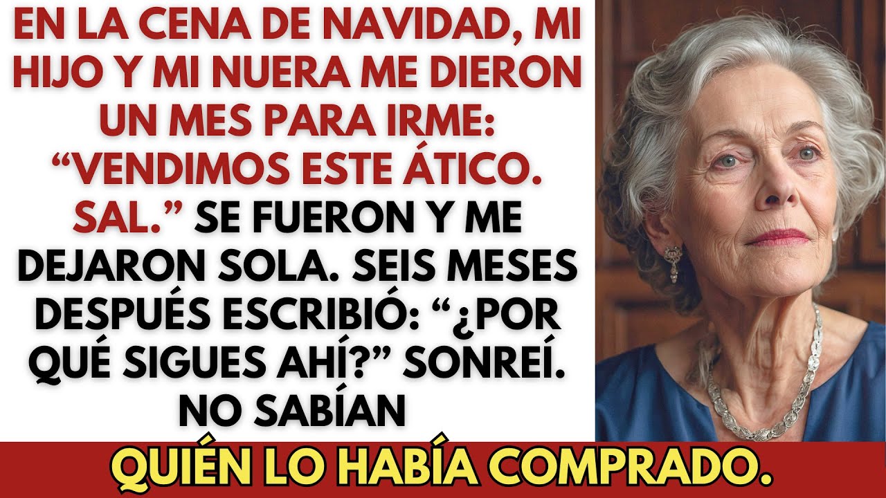 Mi hijo y mi nuera me echaron del ático en Nochebuena. Un mes después… su pesadilla.