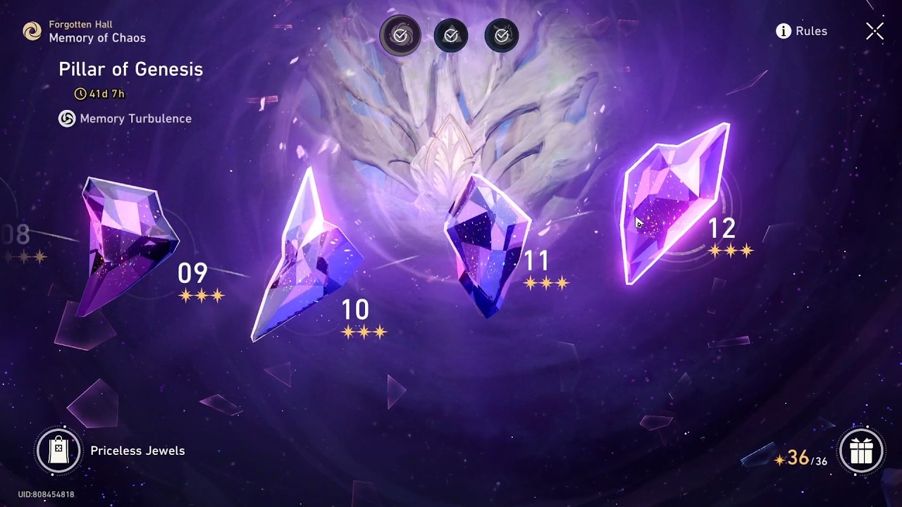 [Honkai: Star Rail] Trailblazer Main | Memory of Chaos, Pillar of Genesis (36-Stars) | Version 3.5