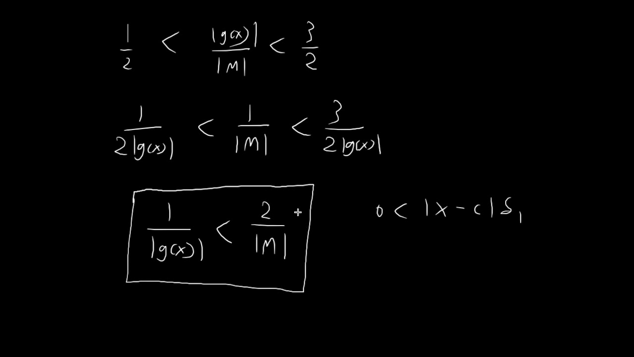 Proof of Reciprocal Law (Limit Laws)