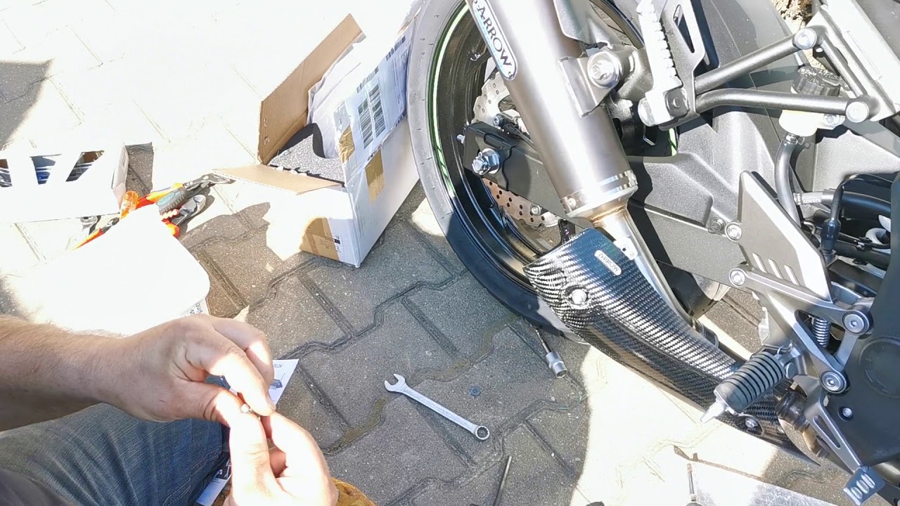 ARROW kawasaki Z 125 Auspuff Wechsel 2. Video