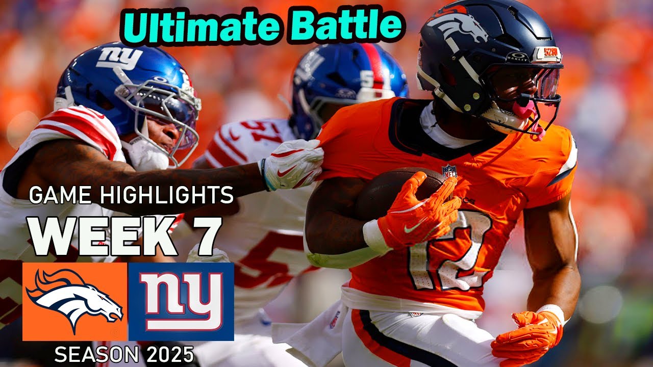 Лучшие моменты матча &laquo;Джайентс&raquo; против &laquo;Бронкос&raquo; | Неделя 7, сезон НФЛ 2025