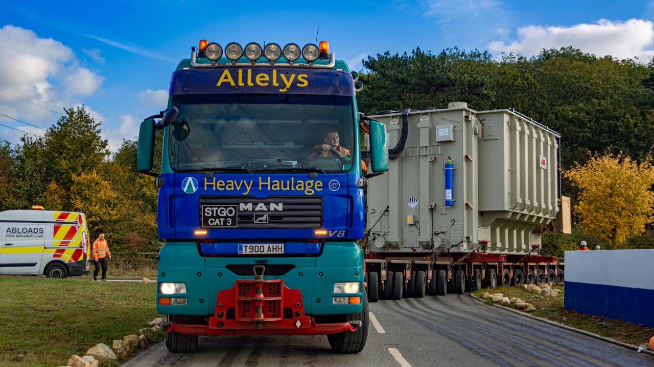 Allelys Heavy Haulage 240t transformer move