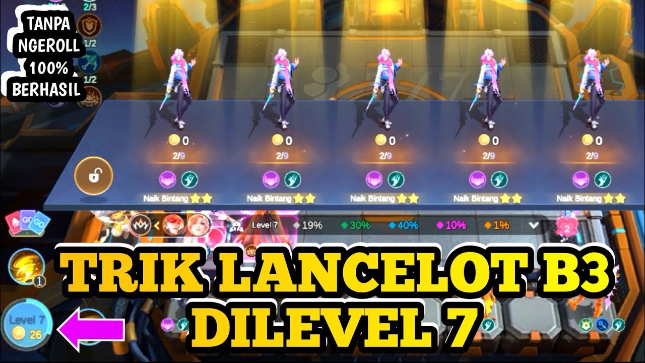 TANPA NGEROLL LEVEL 7 LANCELOT B3 BOSS||CUKUP 1 TRIK AUTO BERHASIL||COMMANDER VALE MCGG||MCGG 