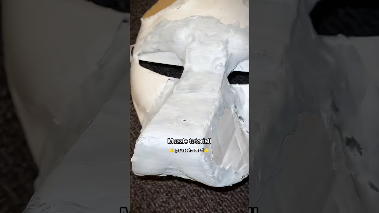 Muzzle tutorial!! {#theriangear #animal mask #furry #therian #therianthropy}