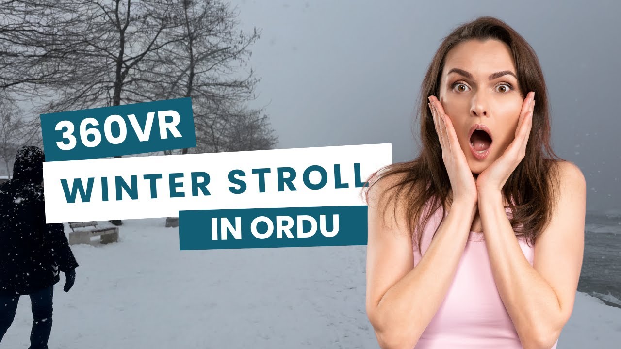 ❄️ VR 360&deg; Winter Stroll in Ordu | Snowy Pier & Coastal Magic! 🌊✨ #vrexperience  #winterwanderlust
