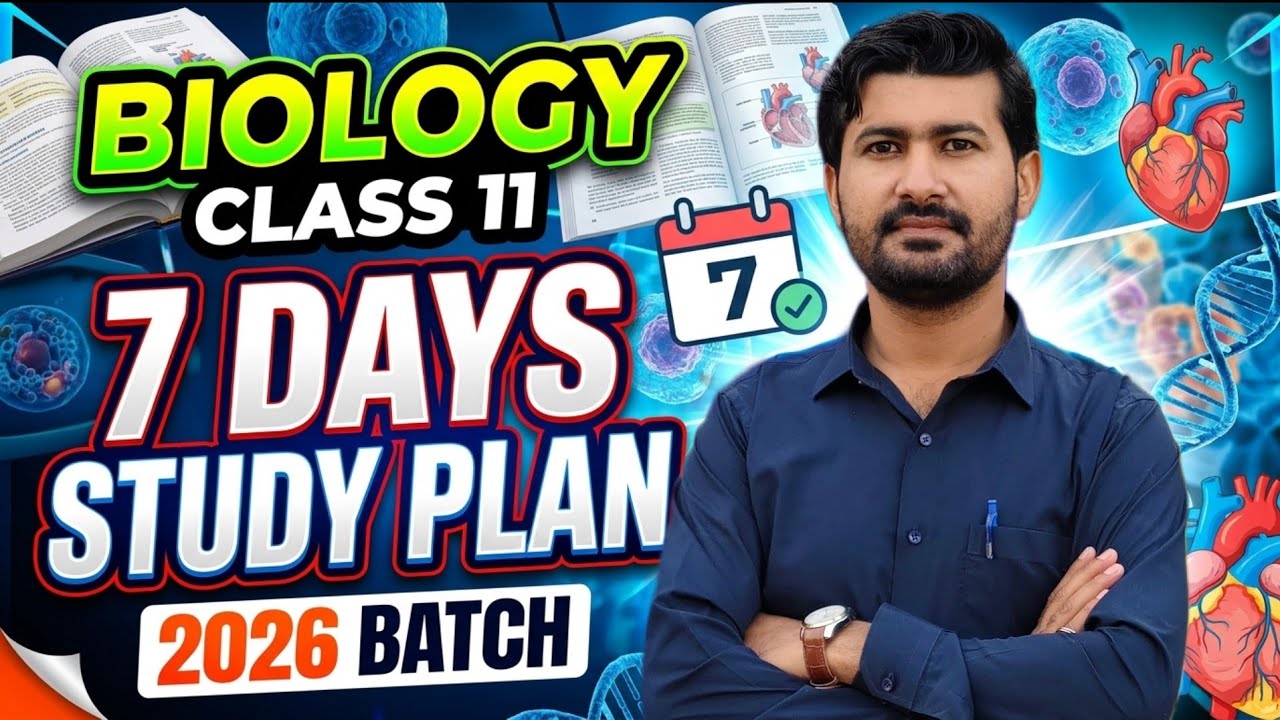 Class 11 Biology Last 7 Days Plan! 🎯 | Most Important Chapters Only