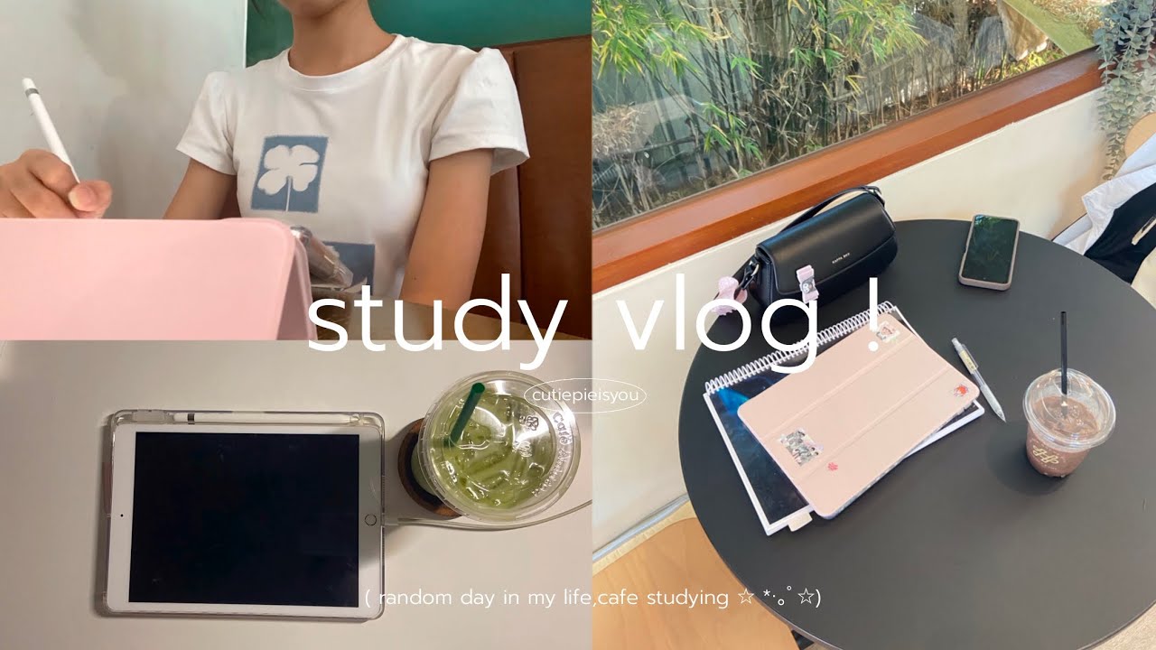 / study vlog (16) / random day in my life,study at cafe 💭