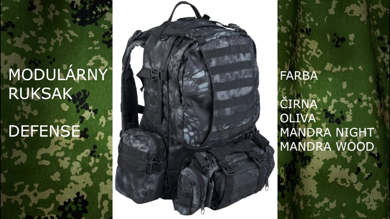 Modulárny ruksak DEFENSE, 36 litrov, Mil-Tec - videopopis