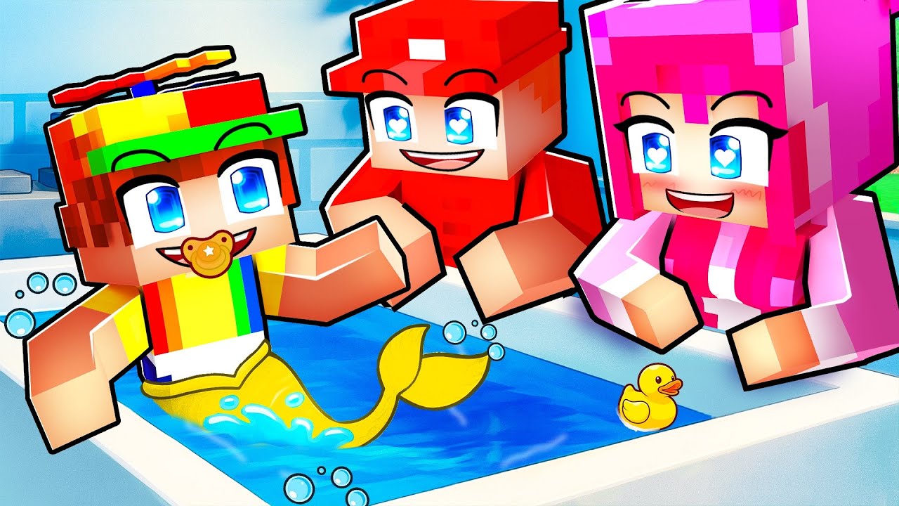 Adopting MERMAID JOHNNY in Minecraft!