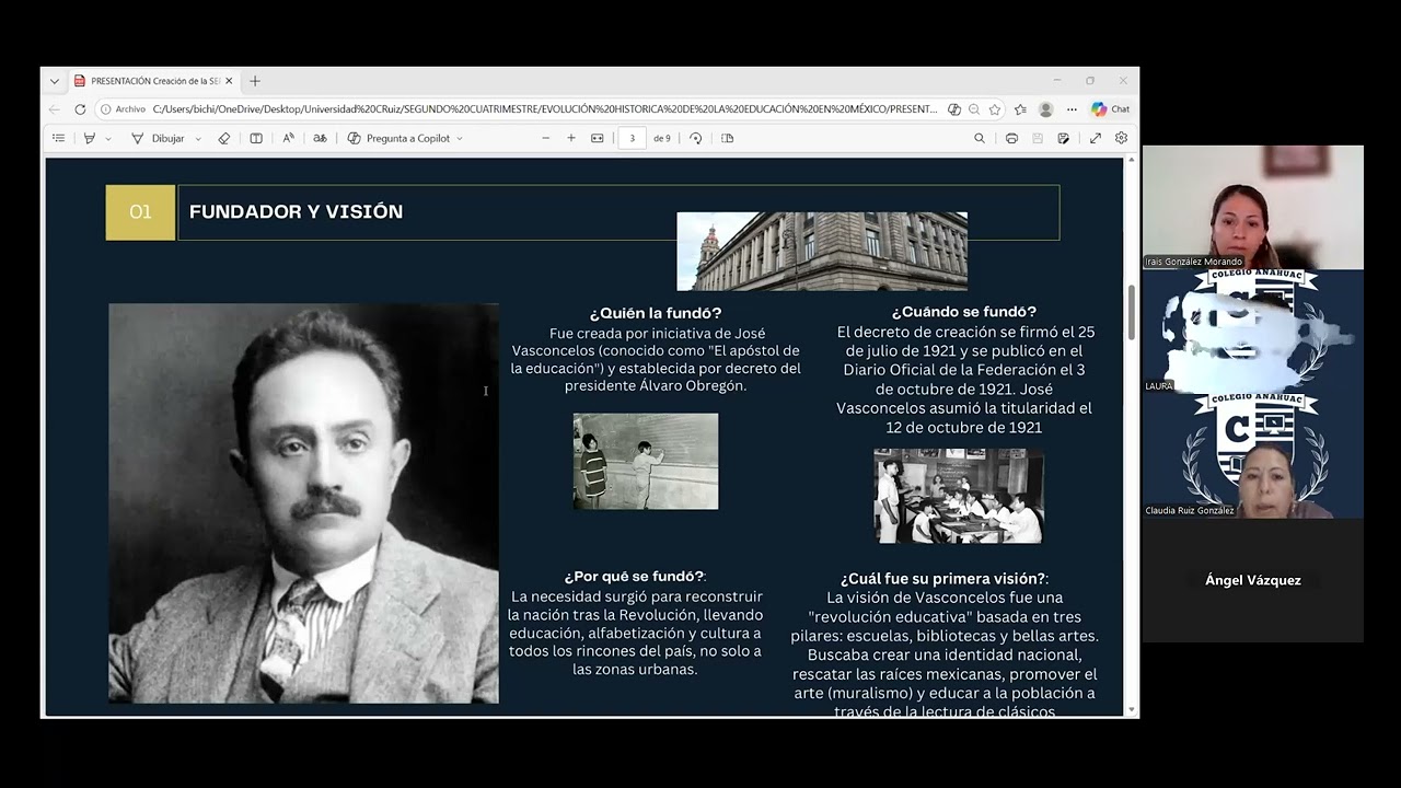 07/03/2026  Evolución Histórica de la Educación en México