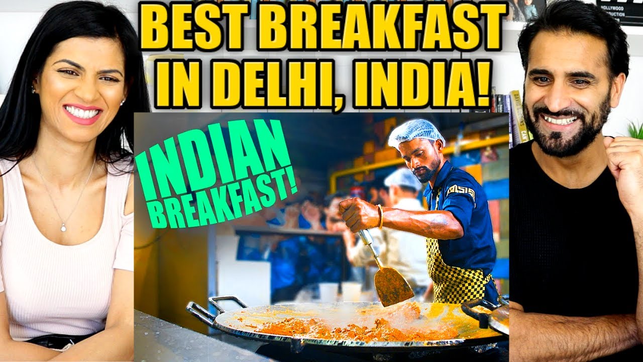 BEST BREAKFAST IN DELHI, INDIA! | Good Indian Street Food Tour in Old Delhi (& New Delhi) REACTION!