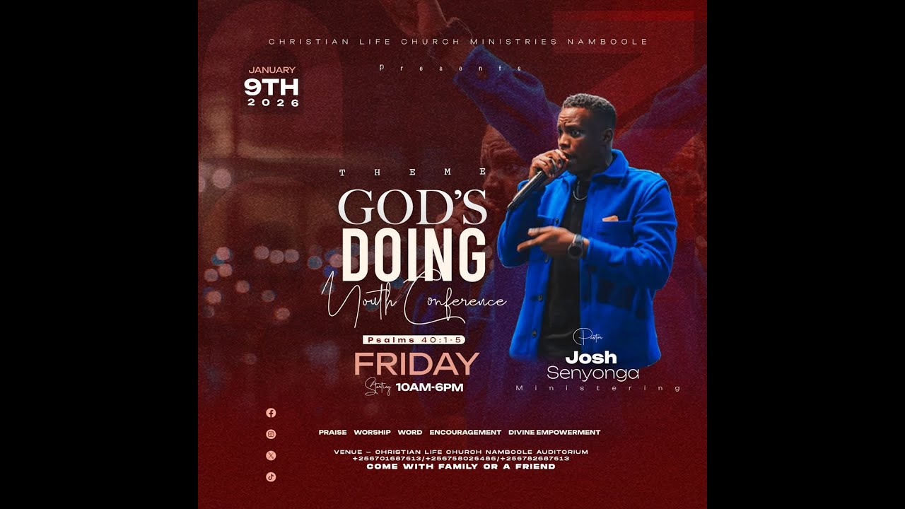 PASTOR JOSH SSENYONGA IN YOUTH CONFERENCE