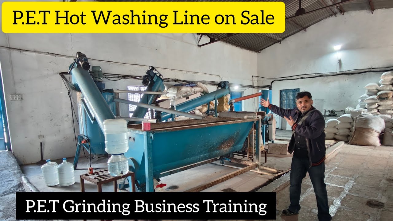 P.E.T Flakes Washing Plant || P.E.T Hot Wash || Machine On Sale