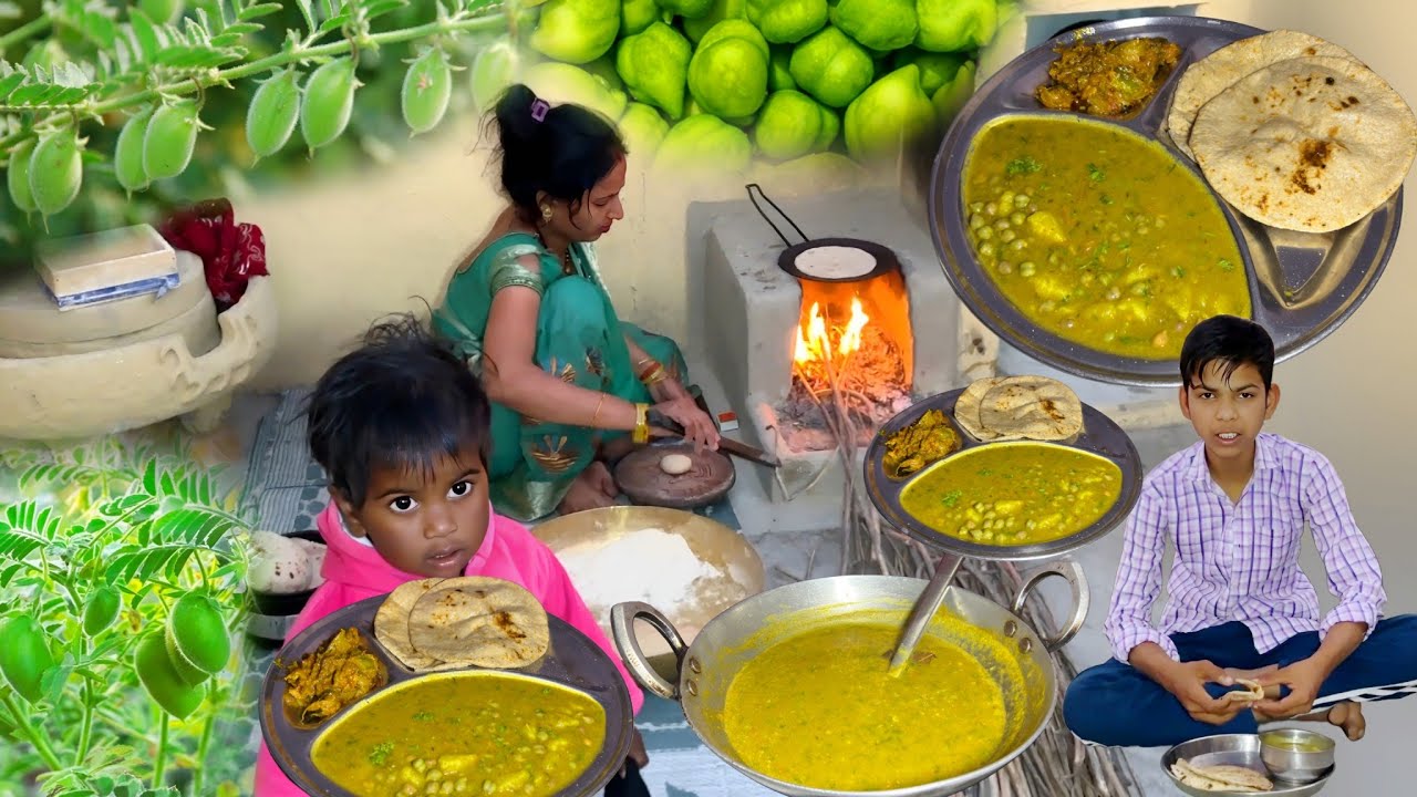 Gaon Ki Favourite Hare Chana Ki Sabji Banane Ka Sahi Tarika | गांव की फेवरेट | Soni Village Life